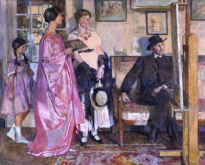 Visite d’Aman-Jean au Sémaphore de Lucien Simon