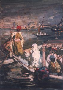 Esquisse pour La Rencontre sur le Bosphore de Lucien Simon